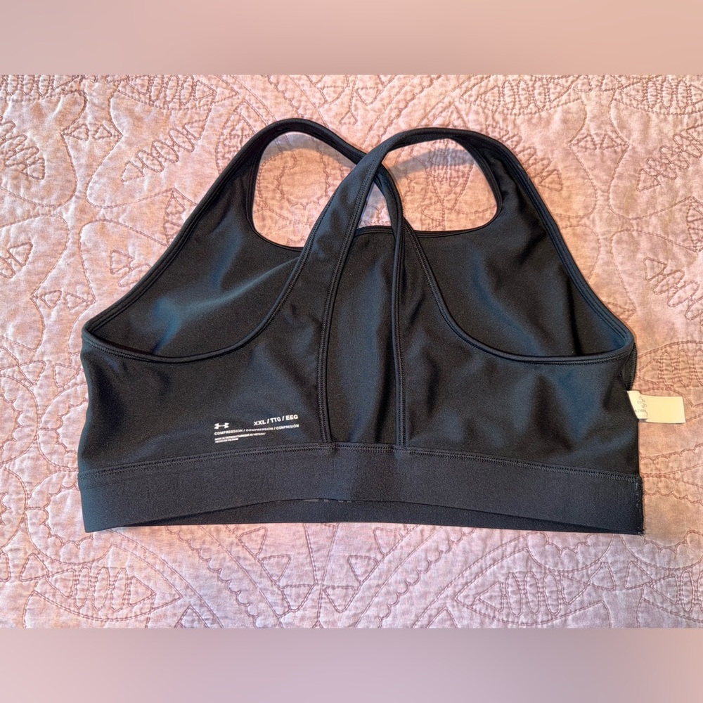 Under Armour Women's Charcoal Sports Bra - Picture 7 of 12